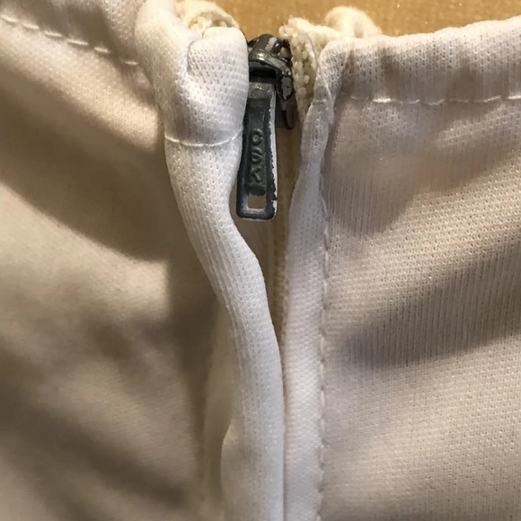 Vintage Long Sleeve Off Shoulder Maxi Dress Embroidered RWB polka dots S/M - Picture 4 of 5